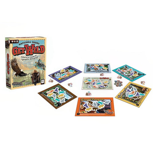National Parks Get Wild Vintage Board Game 3-6 Players Ages 6+ Adventure Guide