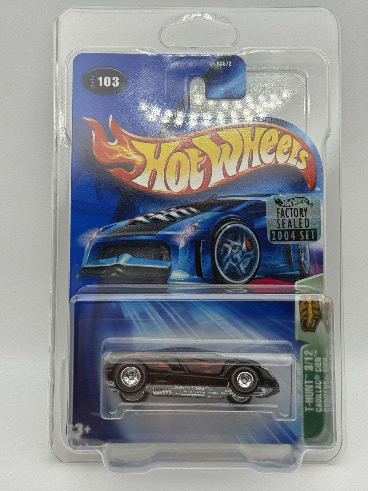 2004 Hot Wheels Cadillac Cien Factory Sealed Set Treasure Hunt TH w Protector