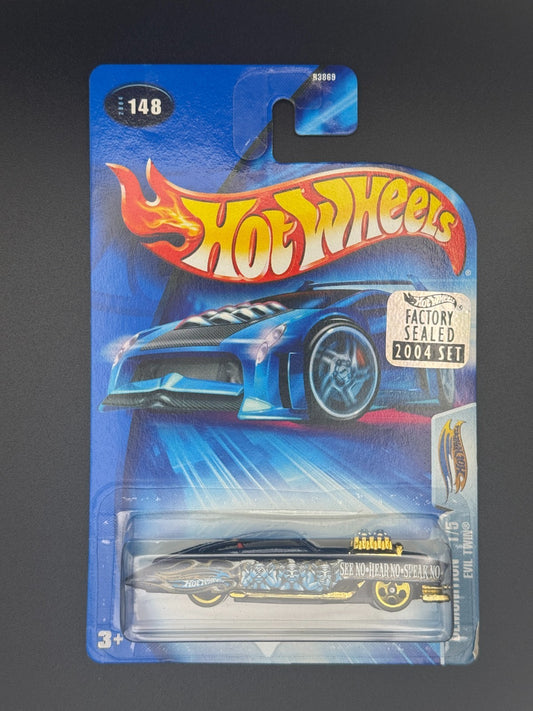 Hot Wheels Evil Twin Demonition Factory Sealed 2004 Set w Protector