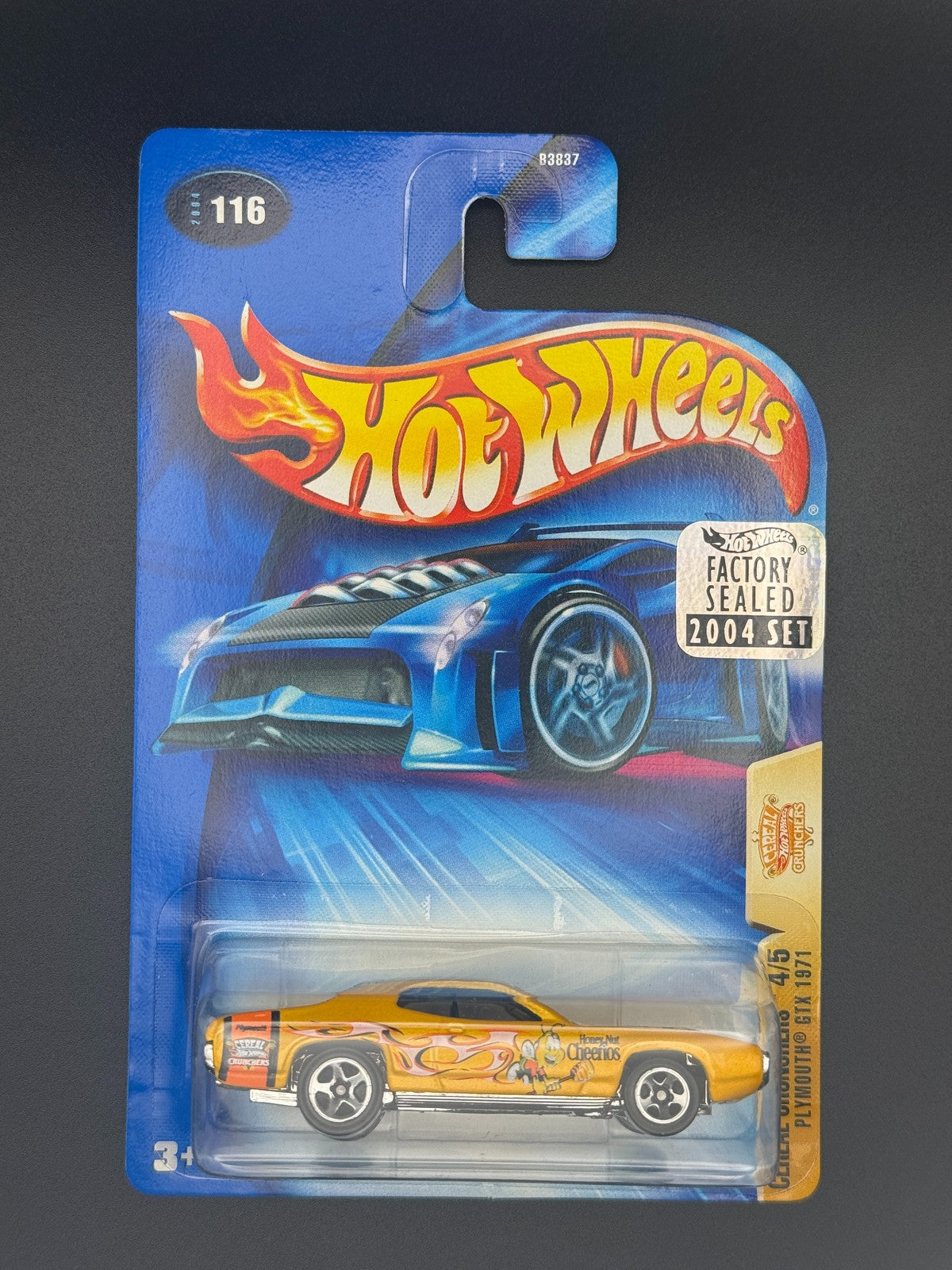 Hot Wheels Plymouth GTX 1971 Cereal Crunchers Factory Set 2004 w/Protector