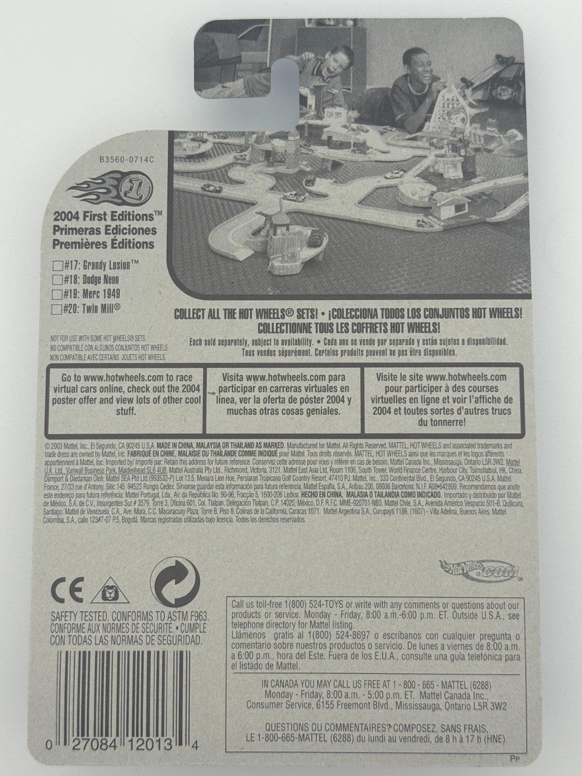 Hot Wheels Hardnoze Grandy Lusion First Edition Factory Sealed 2004 w Protector