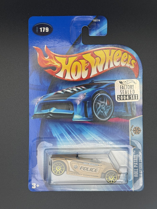 Hot Wheels Hyundai Spyder Concept Roll Patrol Factory Set 2004 w Protector