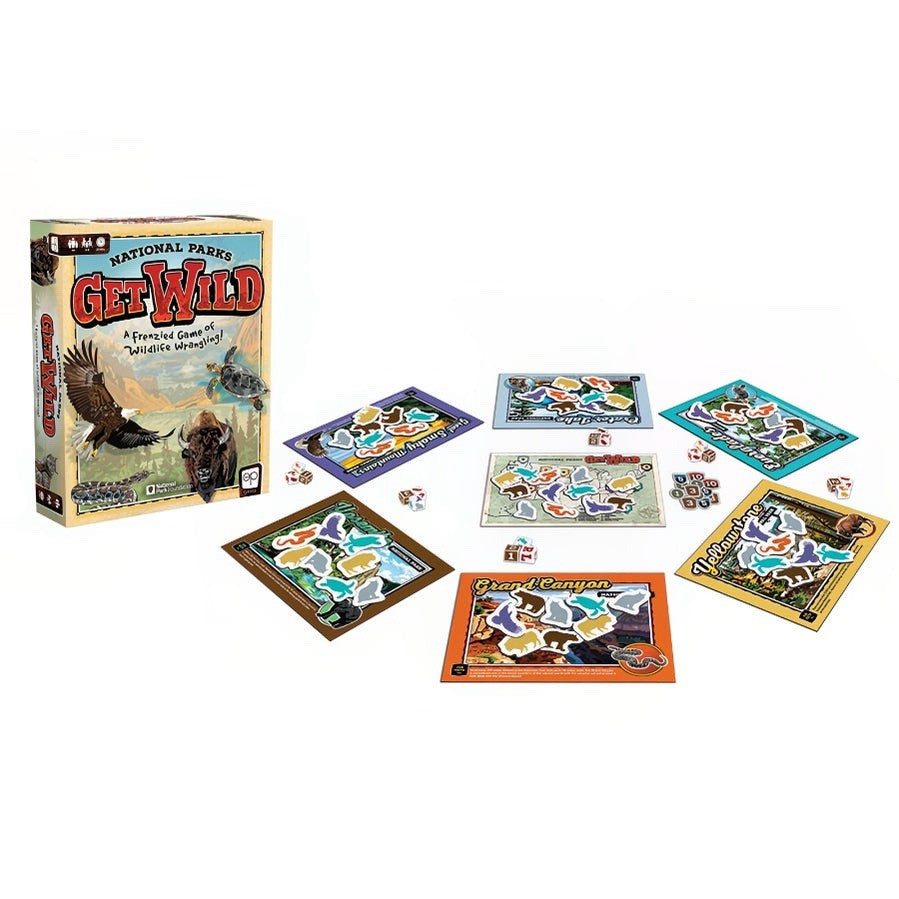 National Parks Get Wild Vintage Board Game 3-6 Players Ages 6+ Adventure Guide
