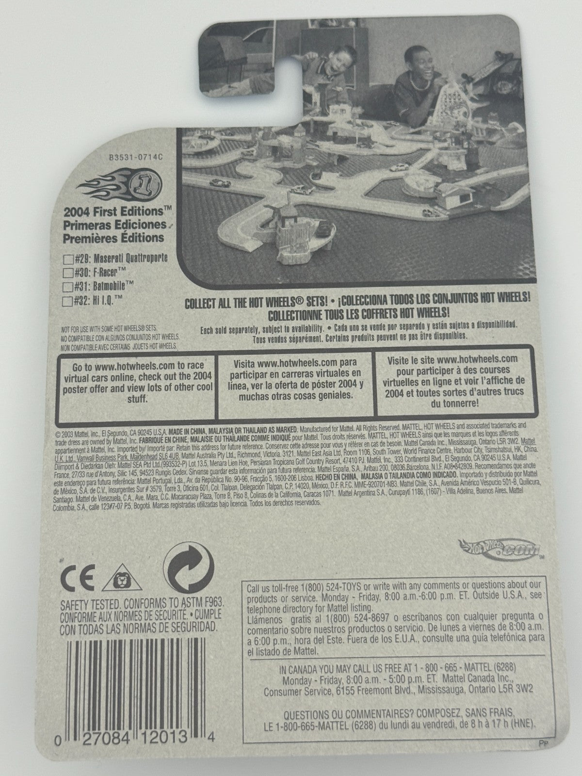 Hot Wheels #30 F-Racer First Edition Factory Sealed 2004 Set w Protector