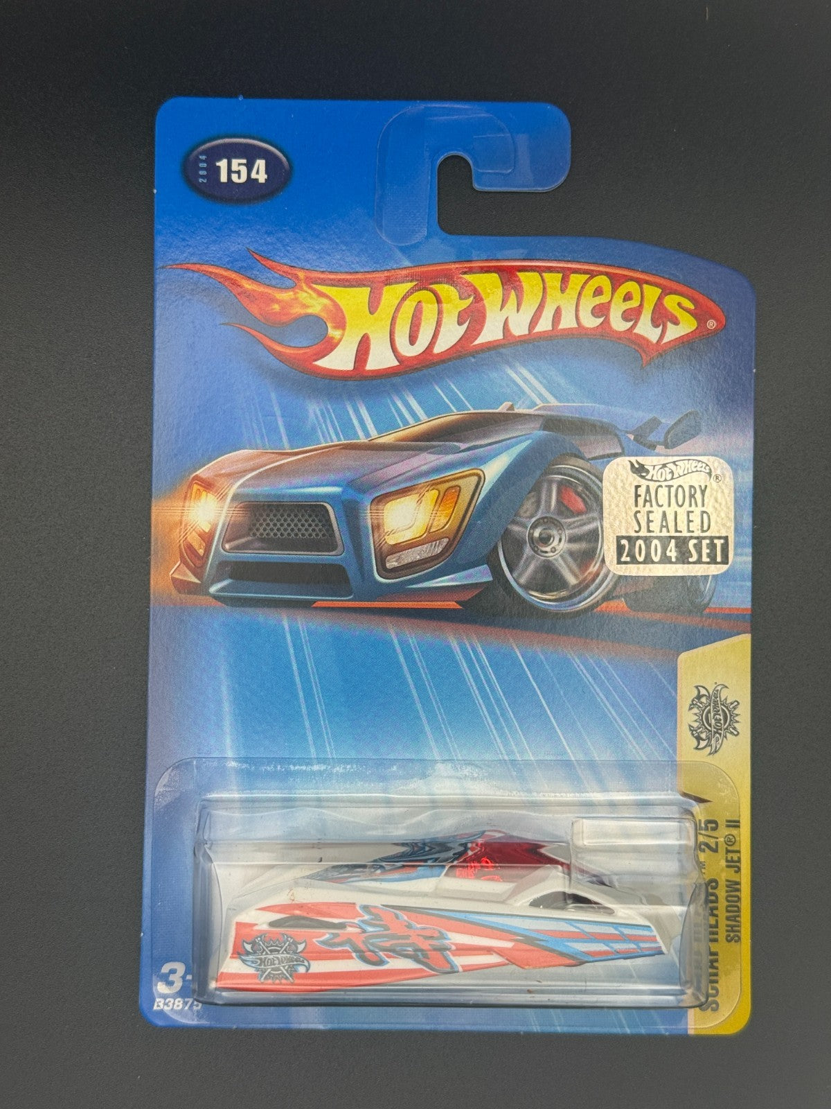 Hot Wheels Shadow Jet II Scrapheads Factory Sealed 2004 Set w Protector
