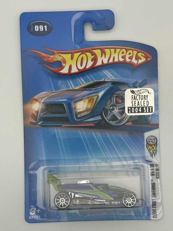Hot Wheels #91 Buzz Off First Edition Factory Sealed 2004 Set w Protector