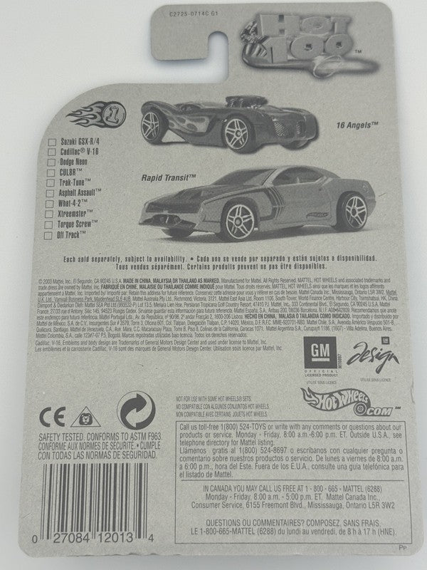 Hot Wheels Cadillac V-16 Concept First Edition Factory Sealed 2004 w Protector