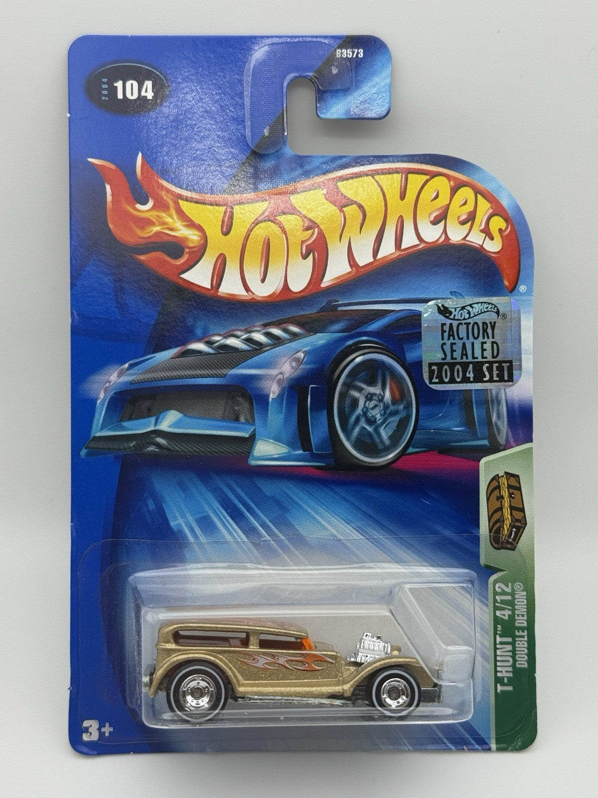 2004 Hot Wheels Double Demon Factory Sealed Set Treasure Hunt TH w Protector