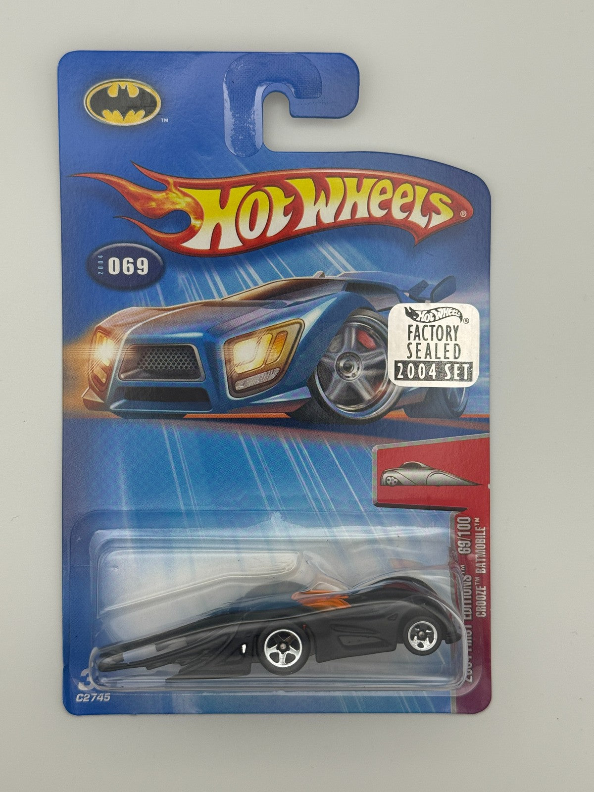 Hot Wheels Crooze Batmobile 2004 First Editions Factory Set 2004 w Protector