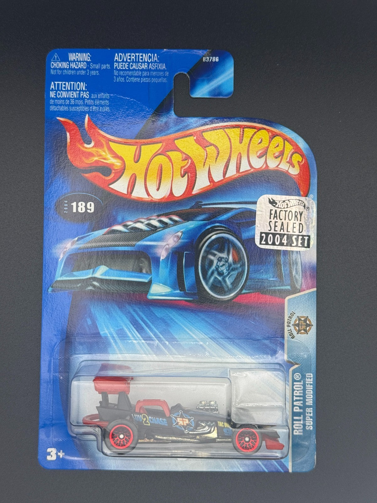 Hot Wheels Super Modified Roll Patrol Factory Sealed 2004 Set w Protector
