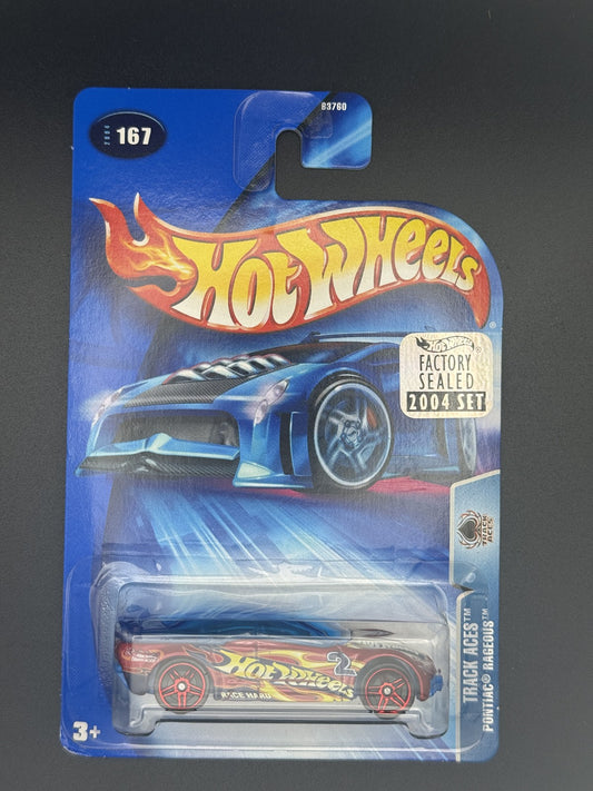 Hot Wheels Pontiac Rageous Track Aces Factory Sealed 2004 Set w Protector