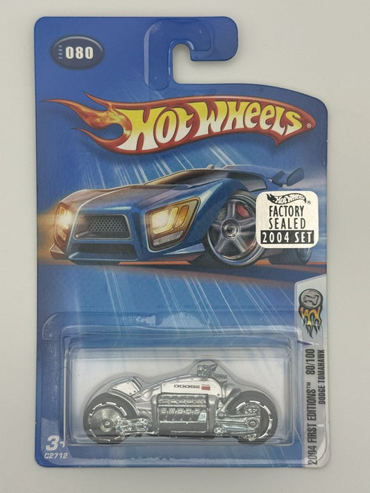 Hot Wheels #80 Dodge Tomahawk First Edition Factory Sealed 2004 Set w Protector