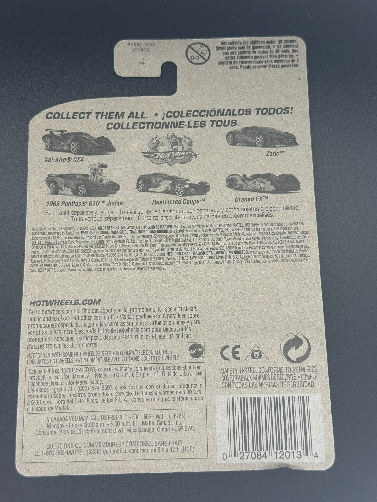 Hot Wheels Ground FX Autonomicals Factory Sealed 2004 Set w Protector