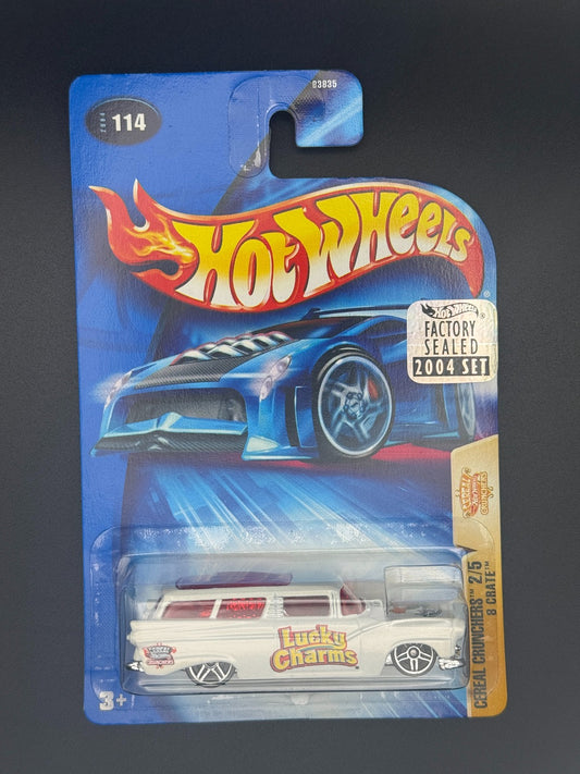Hot Wheels 8 Crate Cereal Crunchers Factory Sealed 2004 Set w Protector