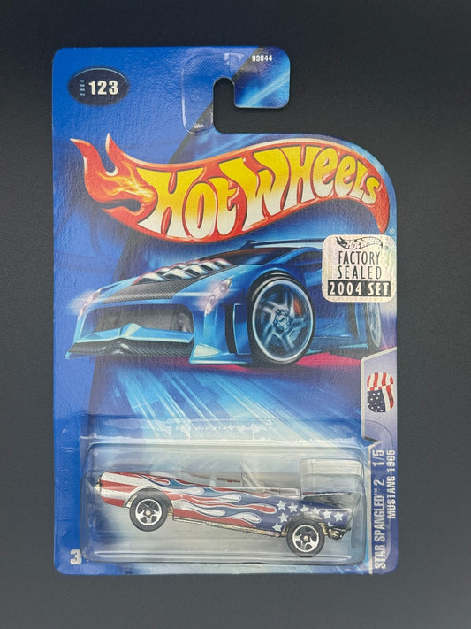 Hot Wheels Mustang 1965 Star Spangled 2 Factory Sealed 2004 Set w Protector