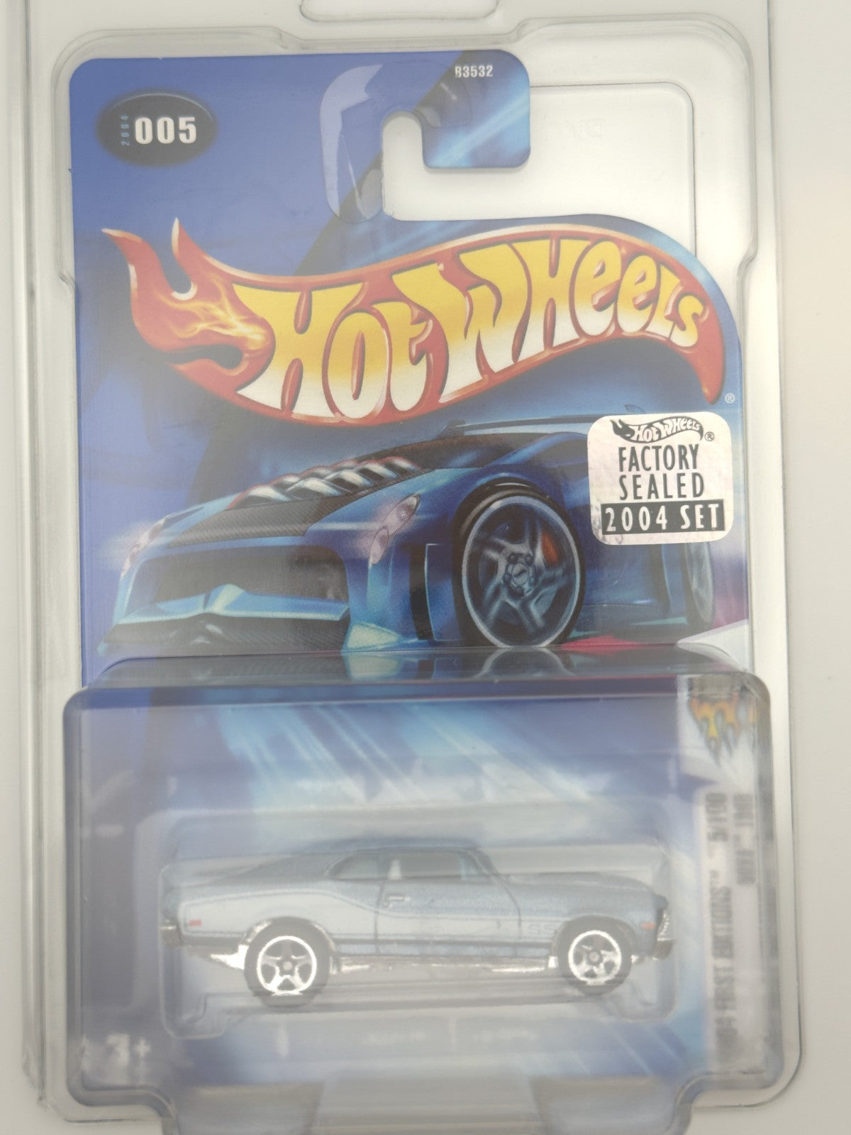 Hot Wheels #005 1968 Nova First Edition Factory Sealed 2004 Set w Protector