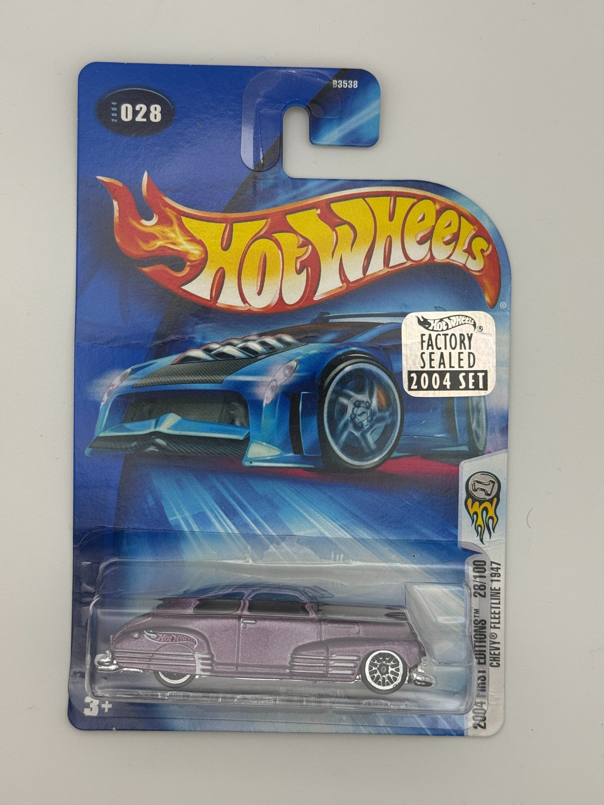 Hot Wheels Chevy Fleetline 1947 2004 First Editions Factory Set 2004 w Protector