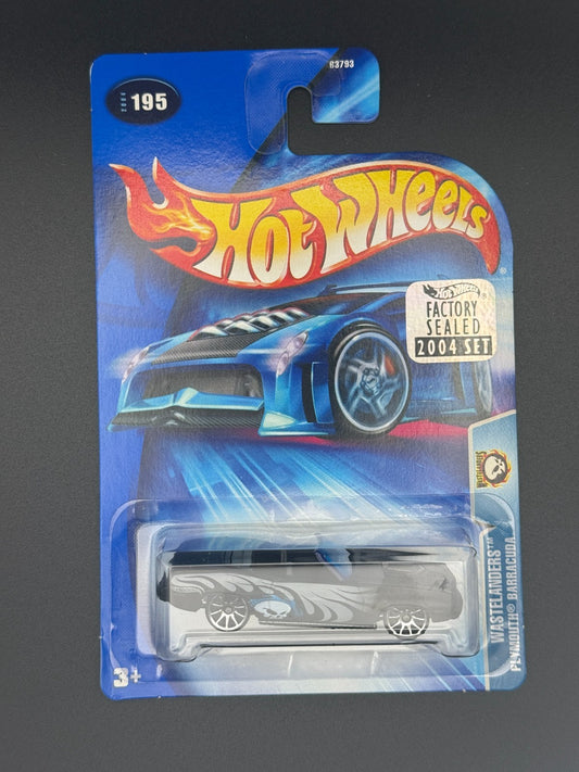 Hot Wheels Plymouth Barracuda Wastelanders Factory Sealed 2004 Set w Protector
