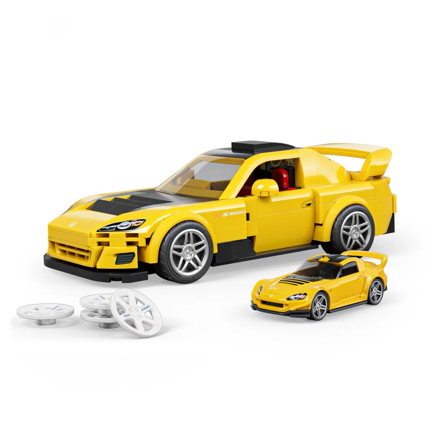 Mattel Brick Shop Hot Wheels ’07 Honda S2000 Building Toy Kit 257pc