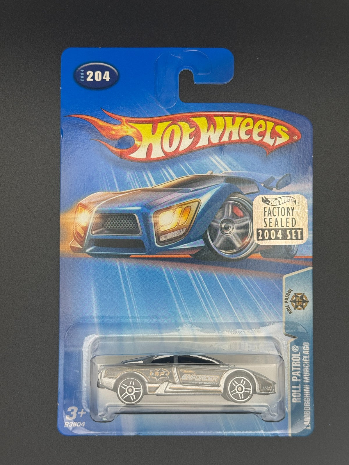Hot Wheels Lamborghini Murcielago Roll Patrol Factory Set 2004 w Protector