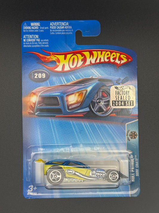 Hot Wheels Surf Crate Roll Patrol Factory Sealed 2004 Set w Protector
