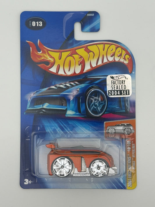 Hot Wheels Blings Hyperliner First Edition Factory Sealed 2004 Set w Protector