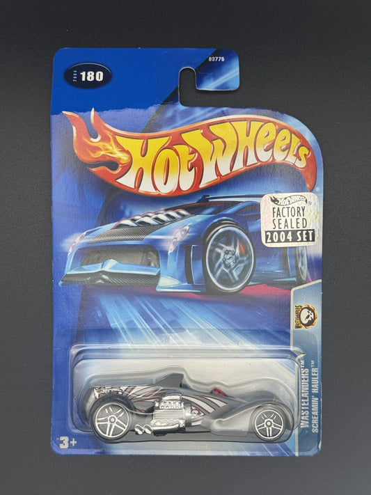 Hot Wheels Screamin' Hauler Wastelanders Factory Sealed 2004 Set w Protector