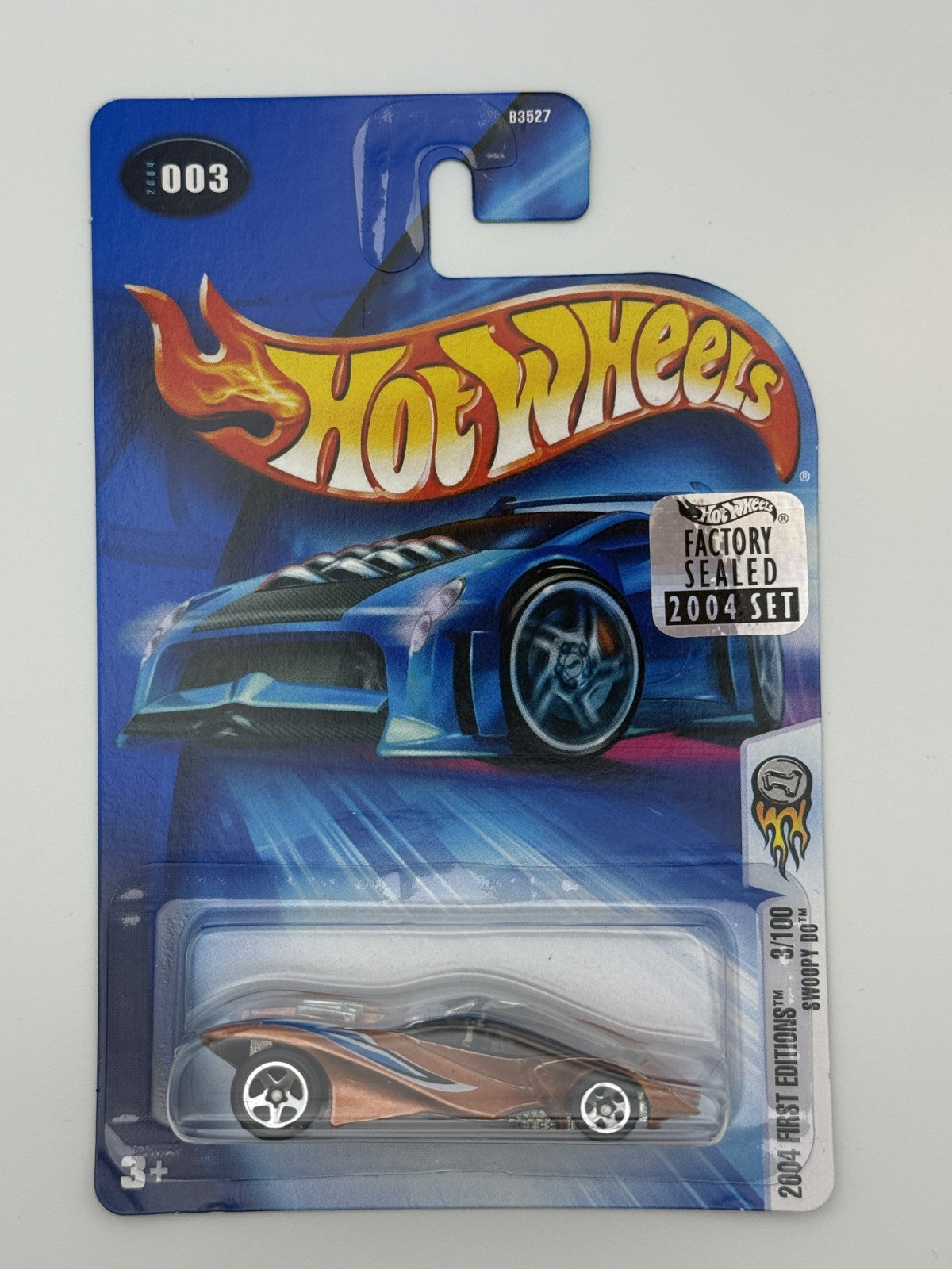 Hot Wheels #3 Swoopy Do First Edition Factory Sealed 2004 Set w Protector