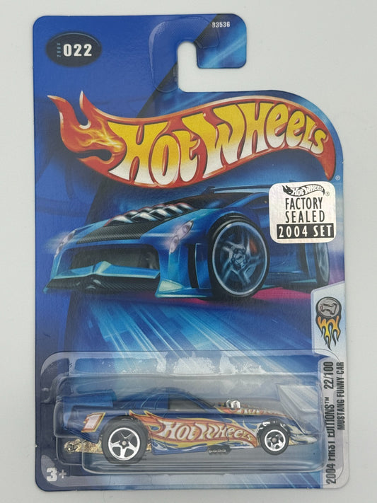 Hot Wheels Mustang Funny Car First Edition Factory Sealed 2004 Set w Protector