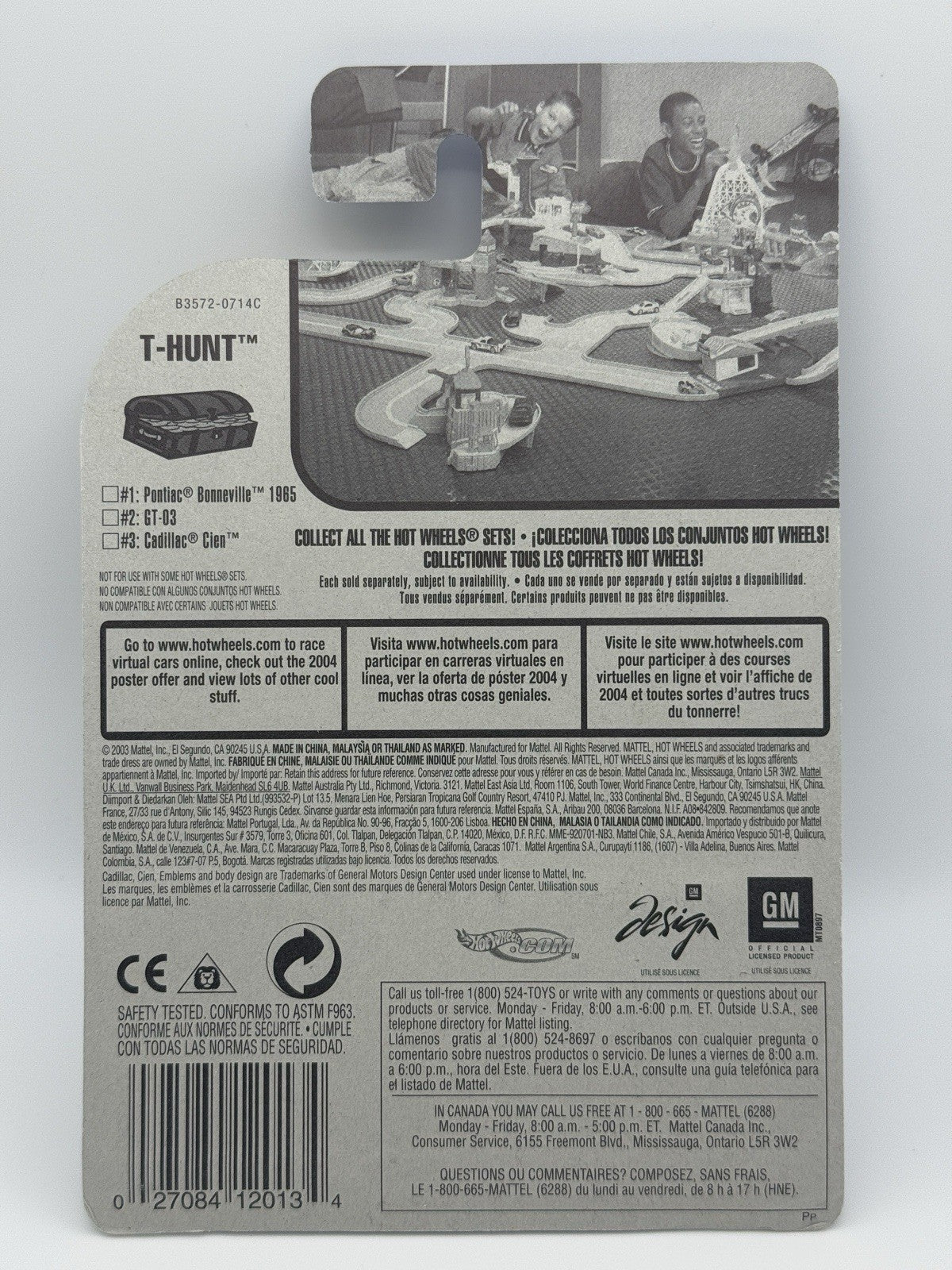 2004 Hot Wheels Cadillac Cien Factory Sealed Set Treasure Hunt TH w Protector