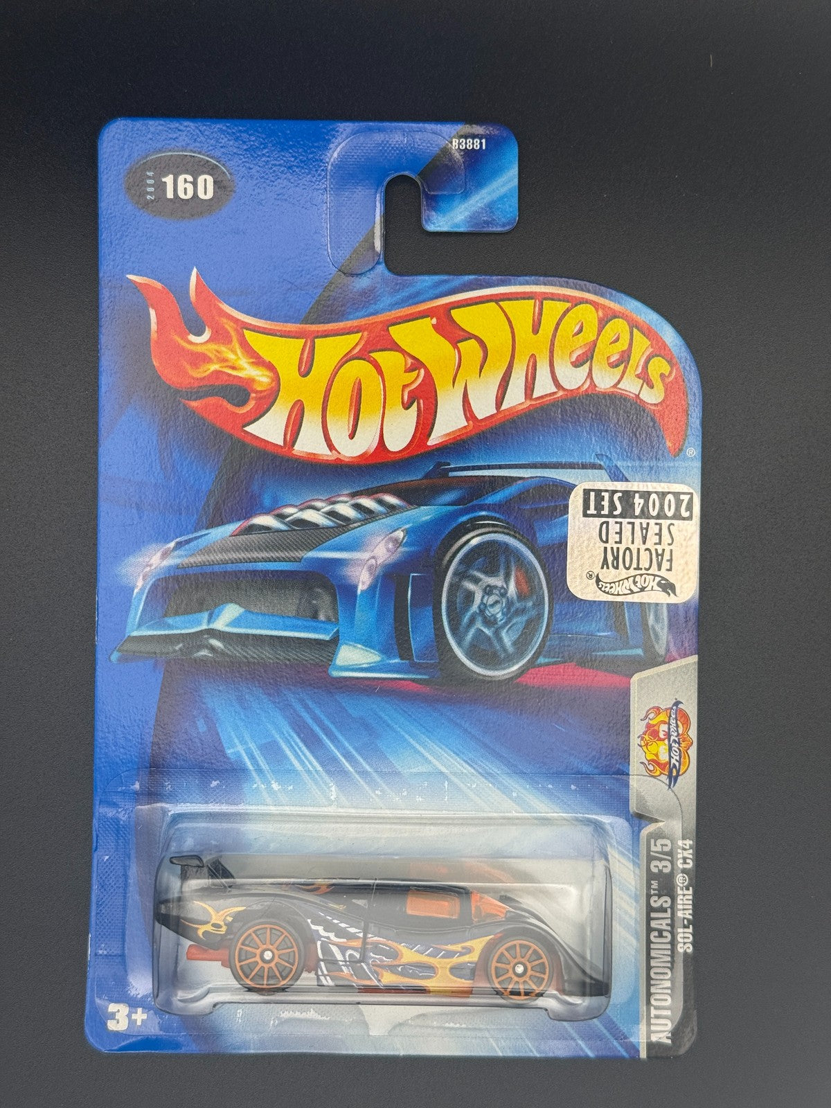 Hot Wheels Sol-Aire CX4 Autonomicals Factory Sealed 2004 Set w Protector