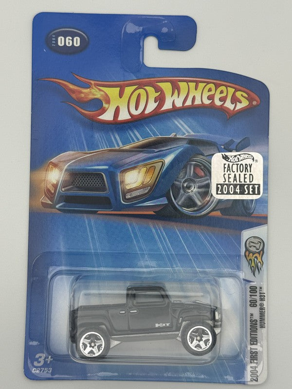 Hot Wheels #60 Hummer H3T First Edition Factory Sealed 2004 Set w Protector