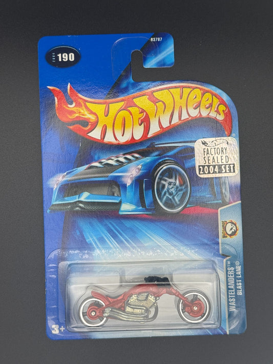 Hot Wheels Blast Lane Wastelanders Factory Sealed 2004 Set w Protector