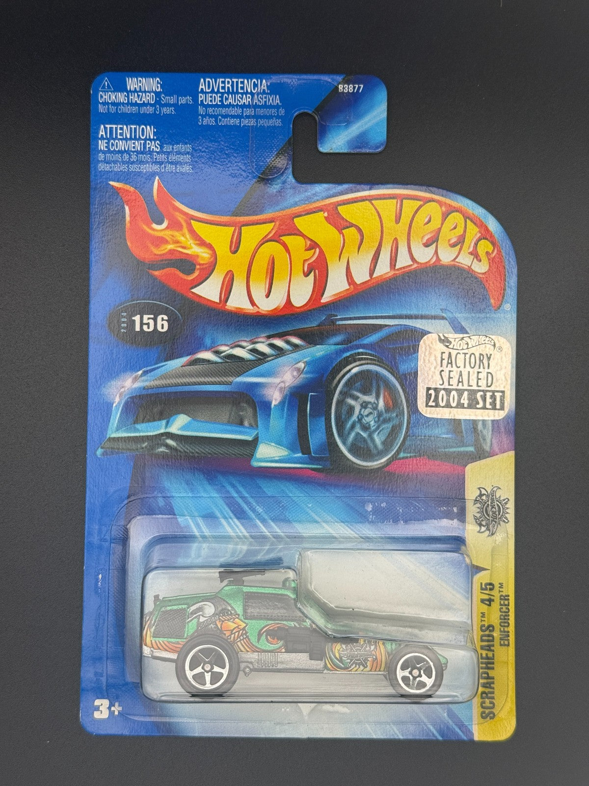 Hot Wheels Enforcer Scrapheads Factory Sealed 2004 Set w Protector