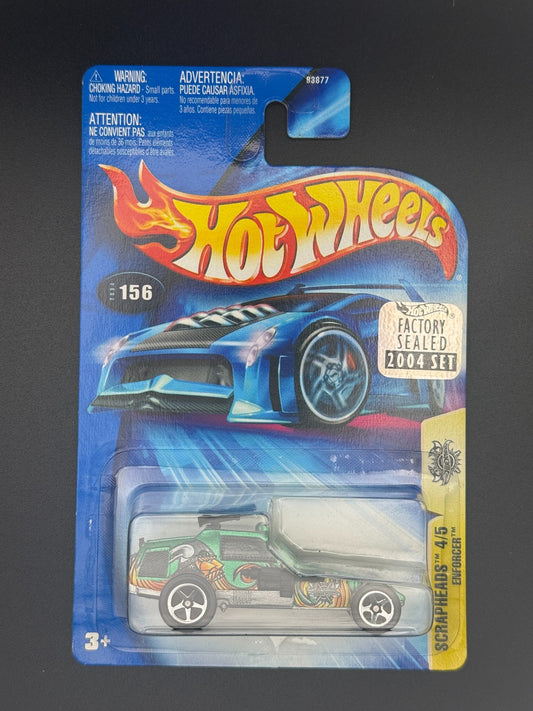 Hot Wheels Enforcer Scrapheads Factory Sealed 2004 Set w Protector