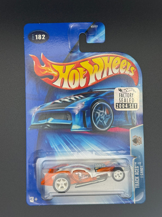 Hot Wheels I Candy Track Aces Factory Sealed 2004 Set w Protector