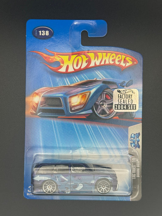 Hot Wheels Boom Box Tag Rides Factory Sealed 2004 Set w Protector