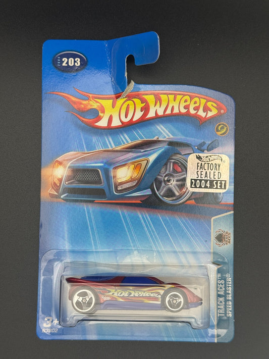Hot Wheels Speed Blaster Track Aces Factory Sealed 2004 Set w Protector