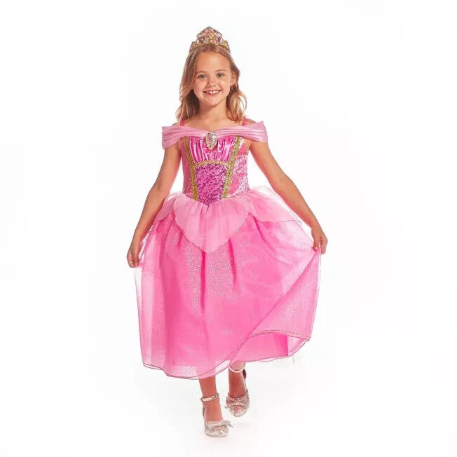 Disney Store Aurora Costume Dress Girls Maleficent Sleeping Beauty Size 4
