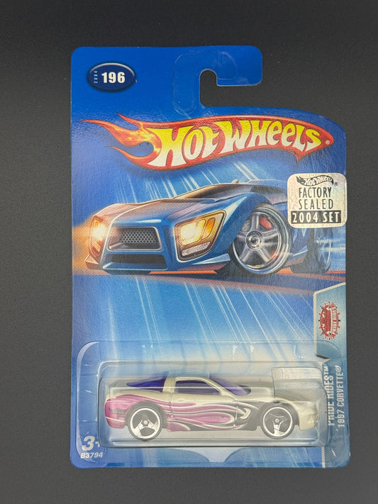 Hot Wheels 1997 Corvette Pride Rides Factory Sealed 2004 Set w Protector