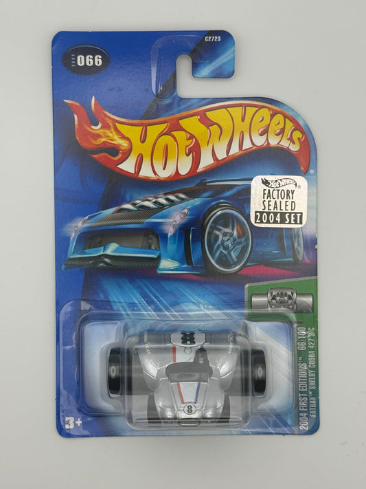 HW Fatbax Shelby Cobra 427 S/C 2004 1st Edition Factory Set 2004 w Protector