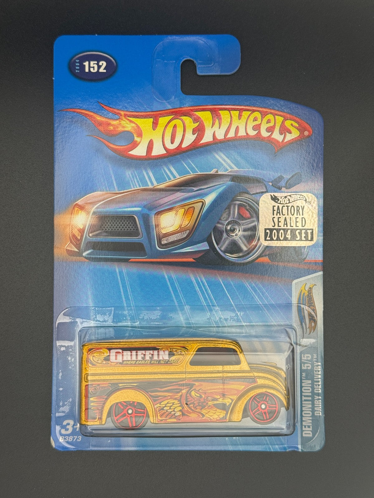 Hot Wheels Dairy Delivery Demonition Factory Sealed 2004 Set w Protector