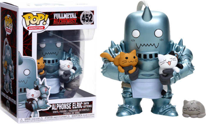 Fullmetal Alchemist Alphonse Elric with Kittens #452 Funko Pop! w/ Protector