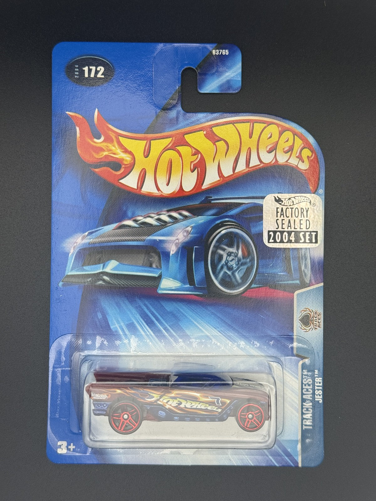 Hot Wheels Jester Track Aces Factory Sealed 2004 Set w Protector