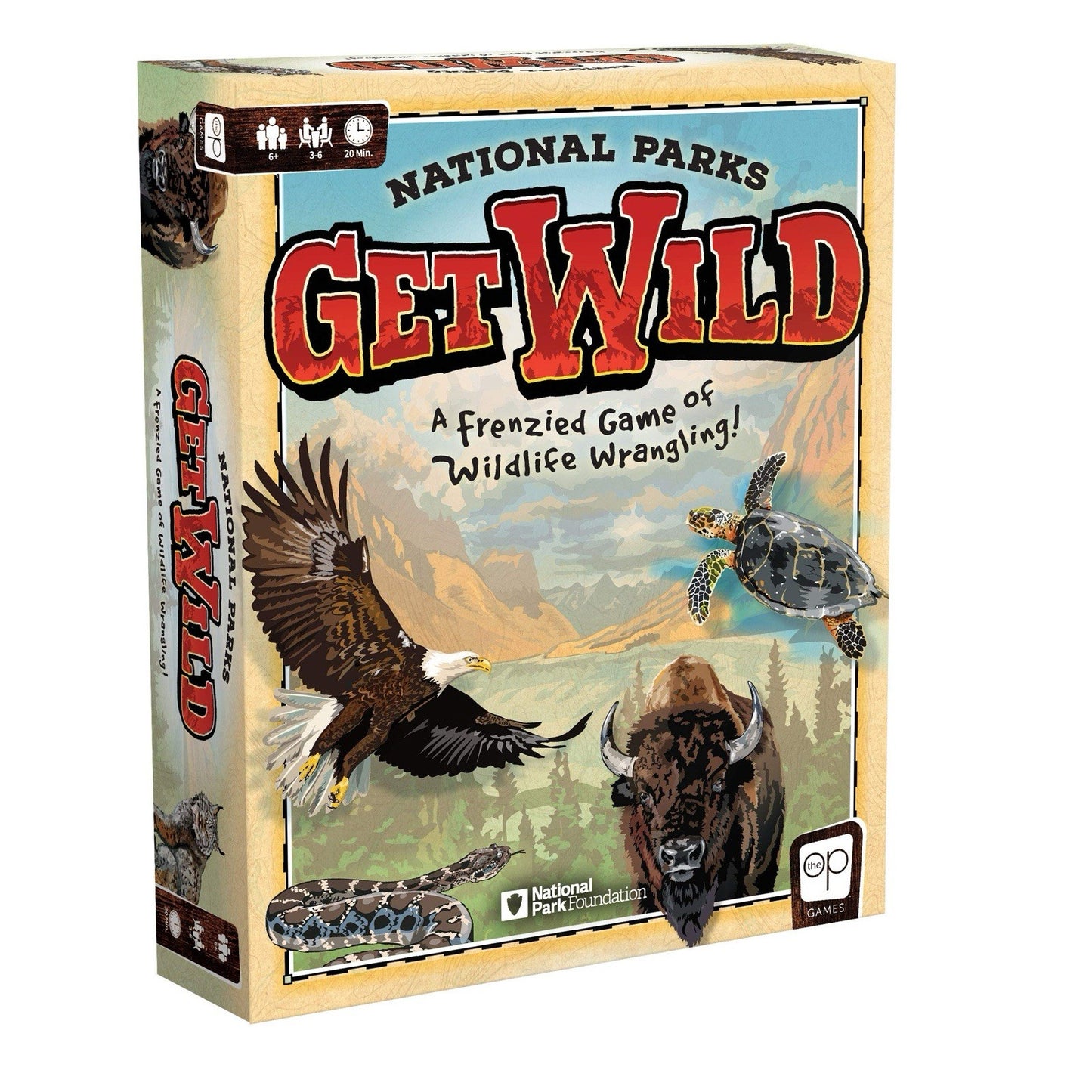 National Parks Get Wild Vintage Board Game 3-6 Players Ages 6+ Adventure Guide
