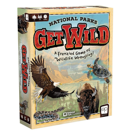 National Parks Get Wild Vintage Board Game 3-6 Players Ages 6+ Adventure Guide
